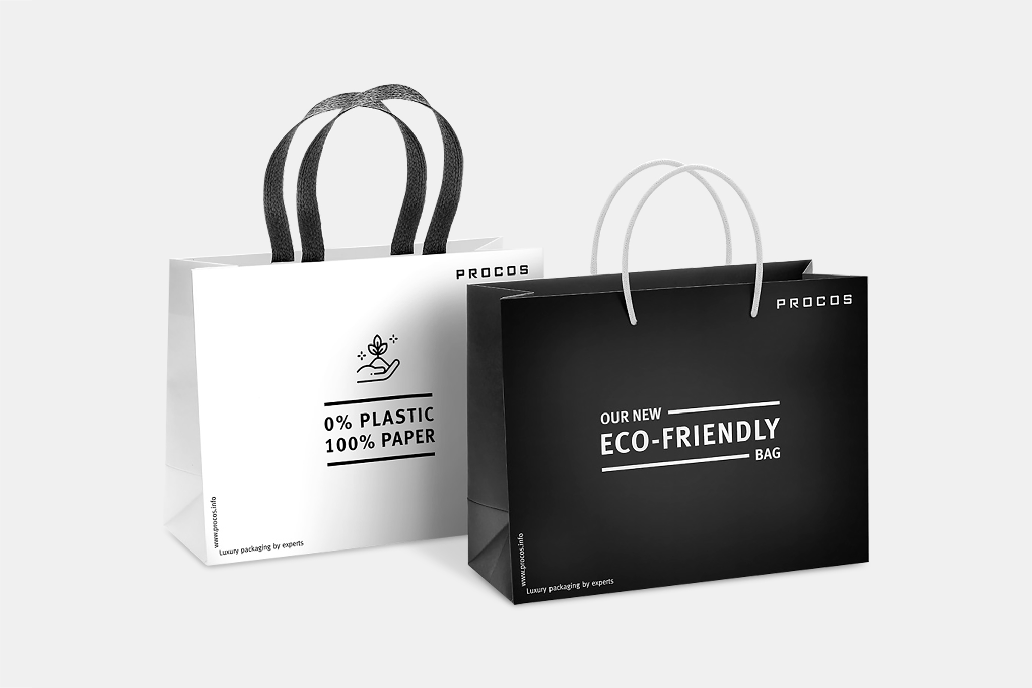 Procos eco friendly recyclable 0 paper luxury bag